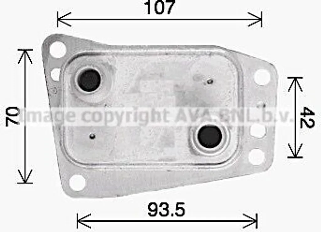 Échangeur thermique huile moteur 9807594380 compatible Citroën et Ford