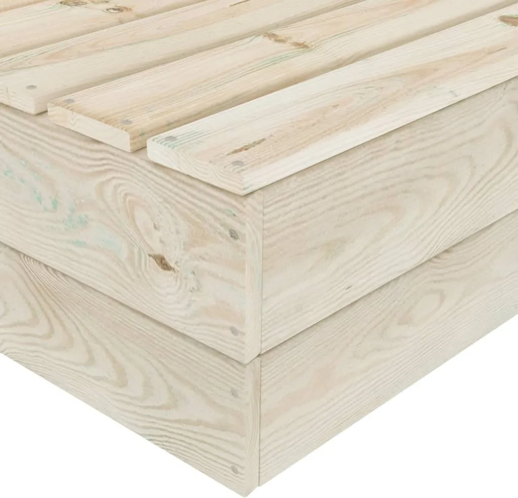 Tavolini Bassi da Esterno in Abete 60x60x30 cm - Set 2 Pezzi Legno Trattato - 5