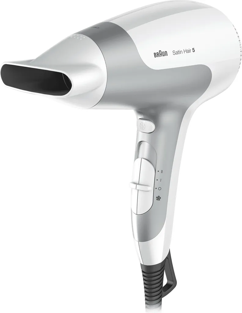 Sèche-cheveux Ionique Braun Satin Hair 5 HD580 Gris Ultra Performant
