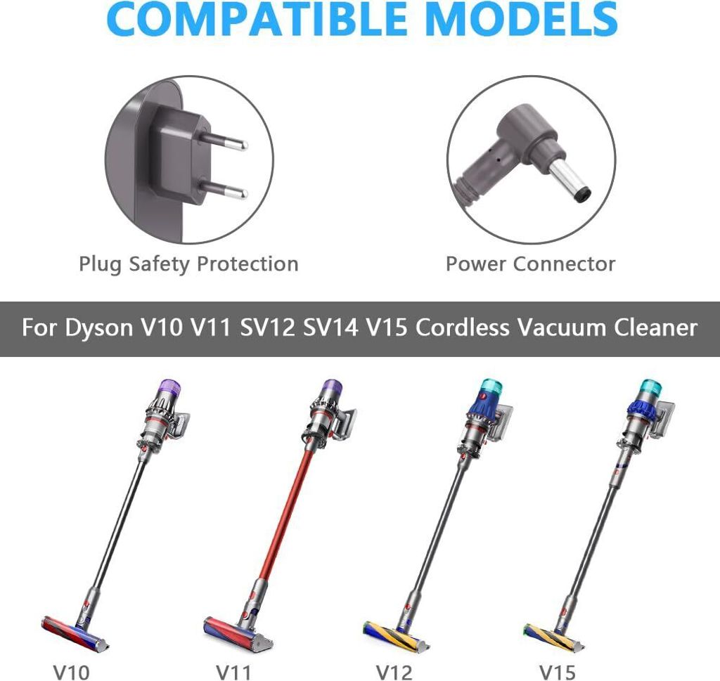 30,45V nabíjecí kabel pro Dyson V10 V11 V12 V15, nabíječka Obrázek produktu 5