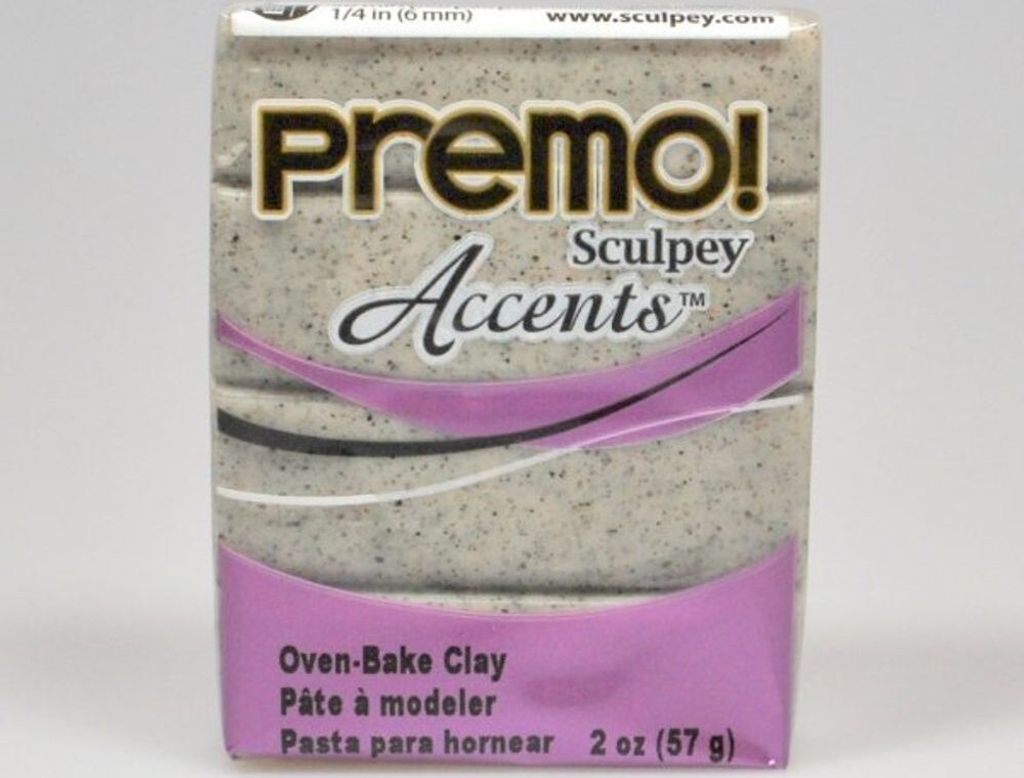 Sculpey PREMO Granit grau - 1 Stück