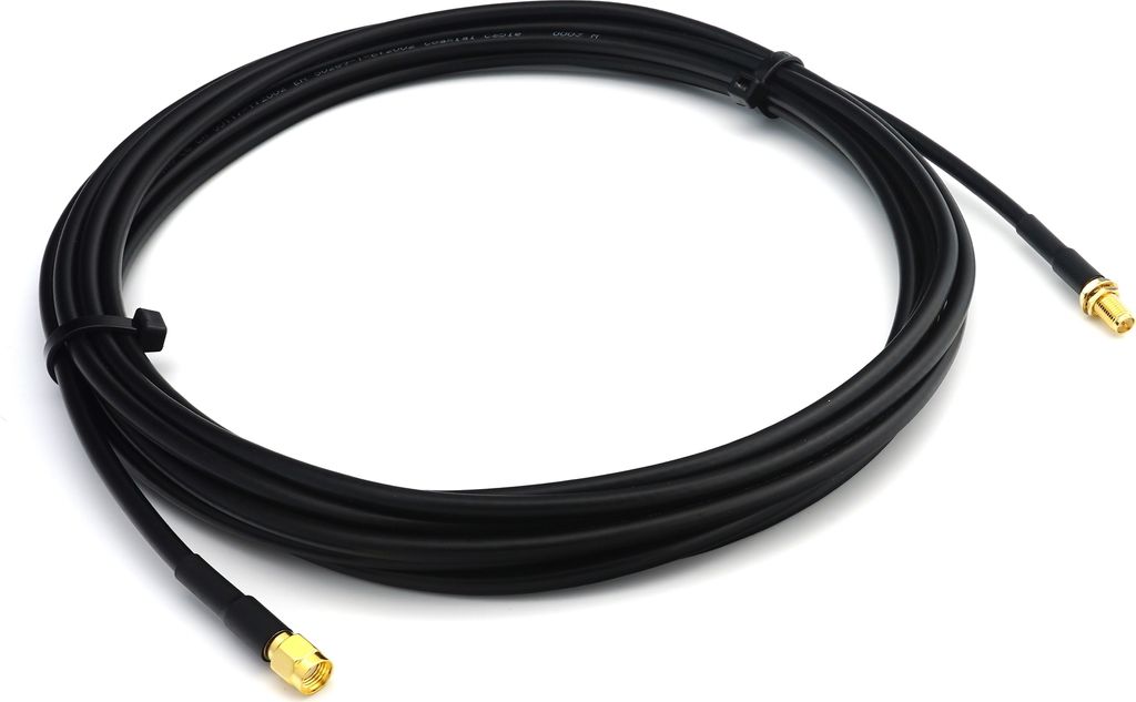 7m RP-SMA Stecker auf RP-SMA Buchse RG58 Koaxialkabel - 7 Meter Verlustarmes Antennenkabel 50 Ohm Verlängerungskabel - für WiFi Router Antenne Wi...