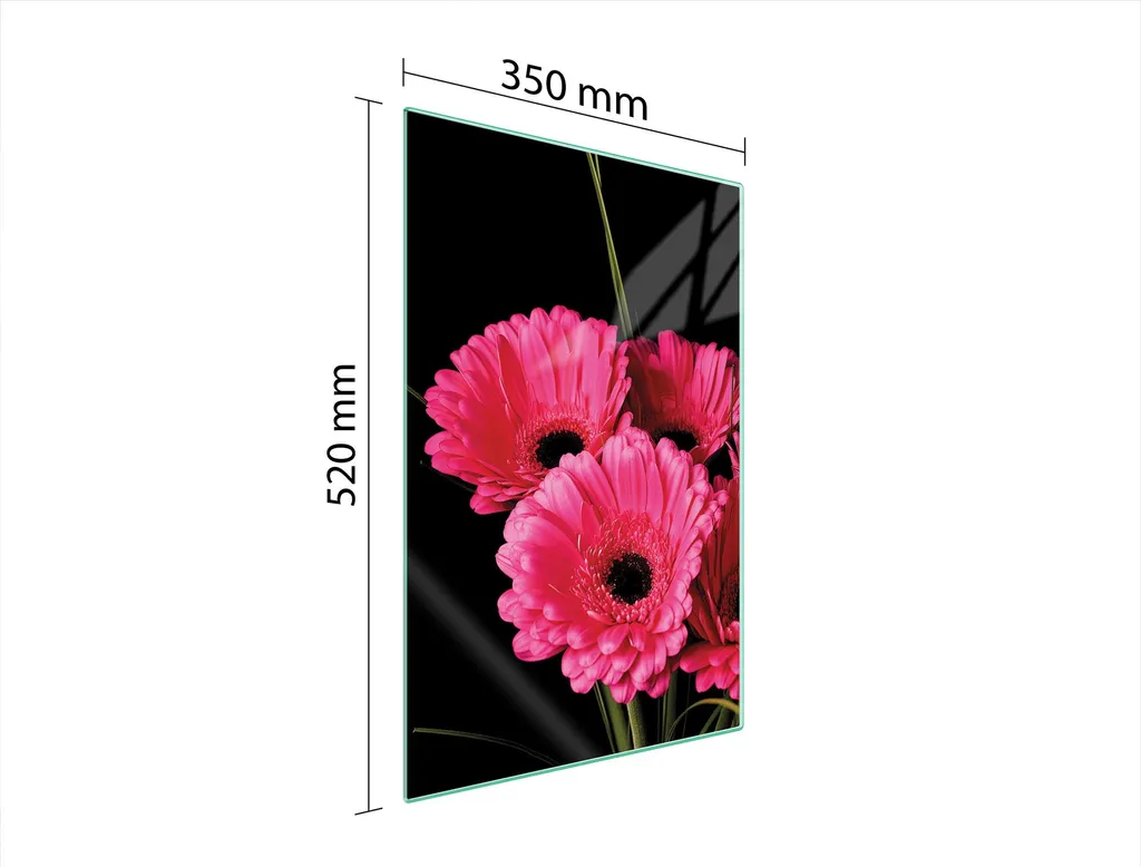 Tagliere in vetro temperato 35x52 GERBERA - Design e Protezione