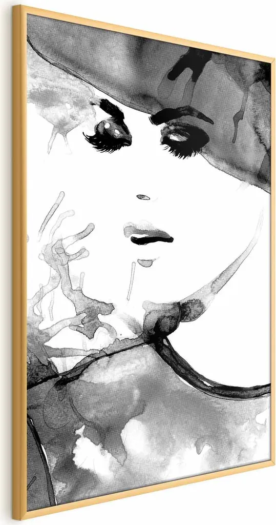 Poster Elegance In Love 40x60 - Cornice Oro Trend Arredamento 2024