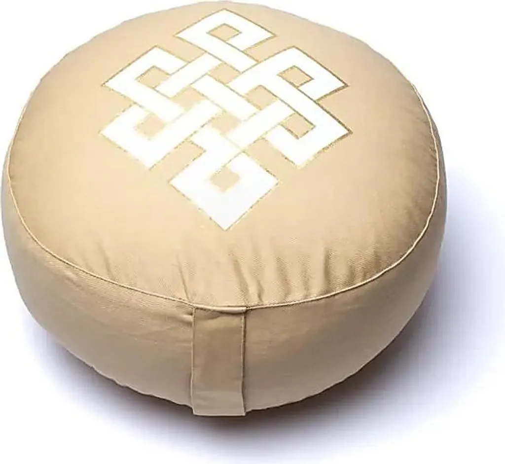 Coussin de méditation pour Yoga et Mindfulness en Coton Bio Beige