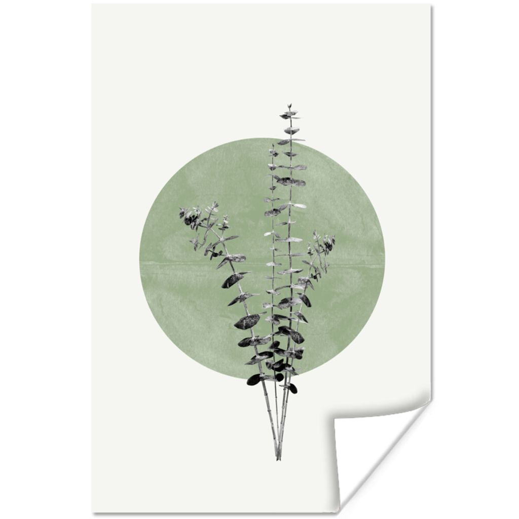 MuchoWow Poster Grün - Pflanzen - Natur - Abstrakt 120x180 cm - Kunstposter