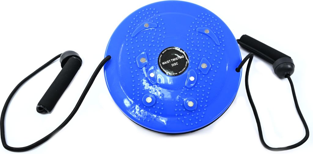 Fitness Twister mit Zugbändern & Magnet-Massagefunktion - Drehscheibe für Taille & Hüfte 25cm
