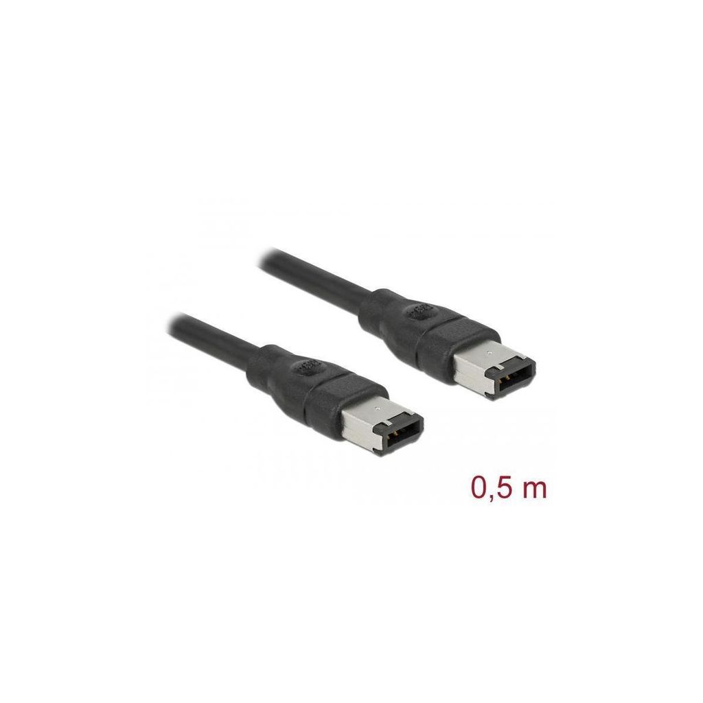 DELOCK FireWire-Kabel FW400 6Pin -> FW400 6Pin St/St 0.50m