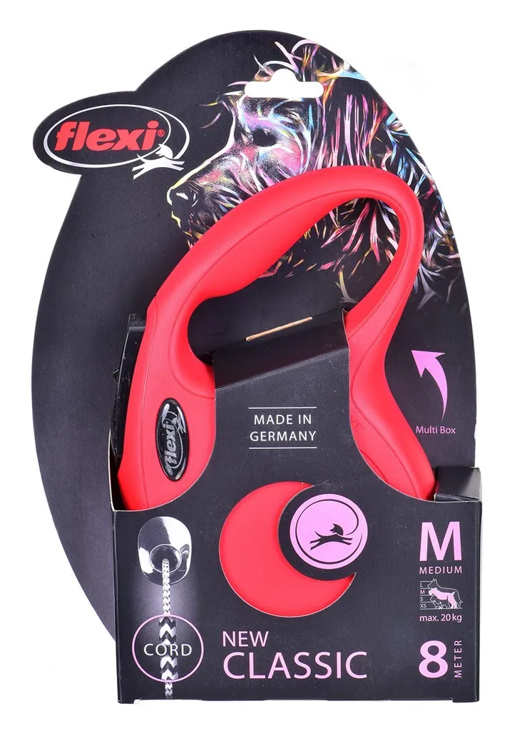 flexi New Classic M Seil 8 m rot - 6