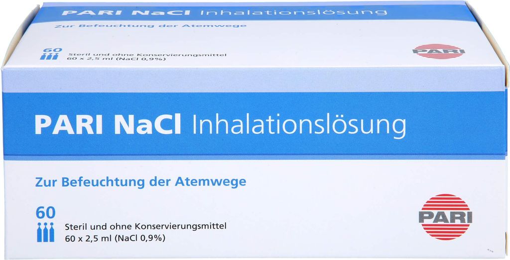 Pari Nacl soluzione per inalazione fiale 60X2,5 ml Immagine del prodotto 