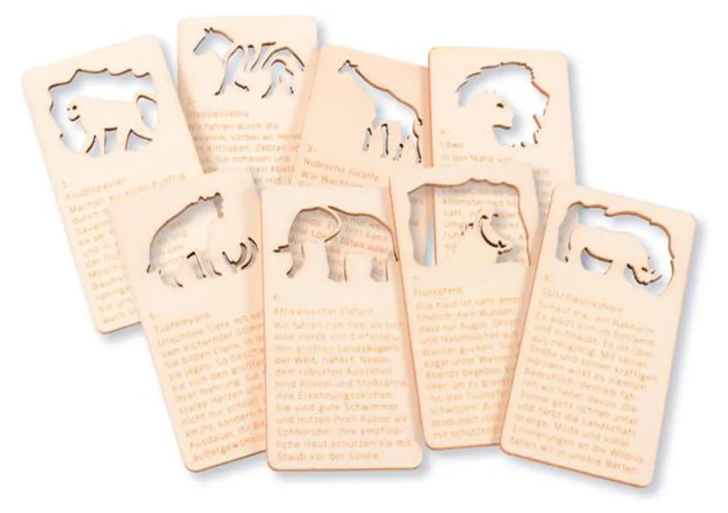 Théâtre d'ombres chinoises animaux de la savane EDUPLAY en carton