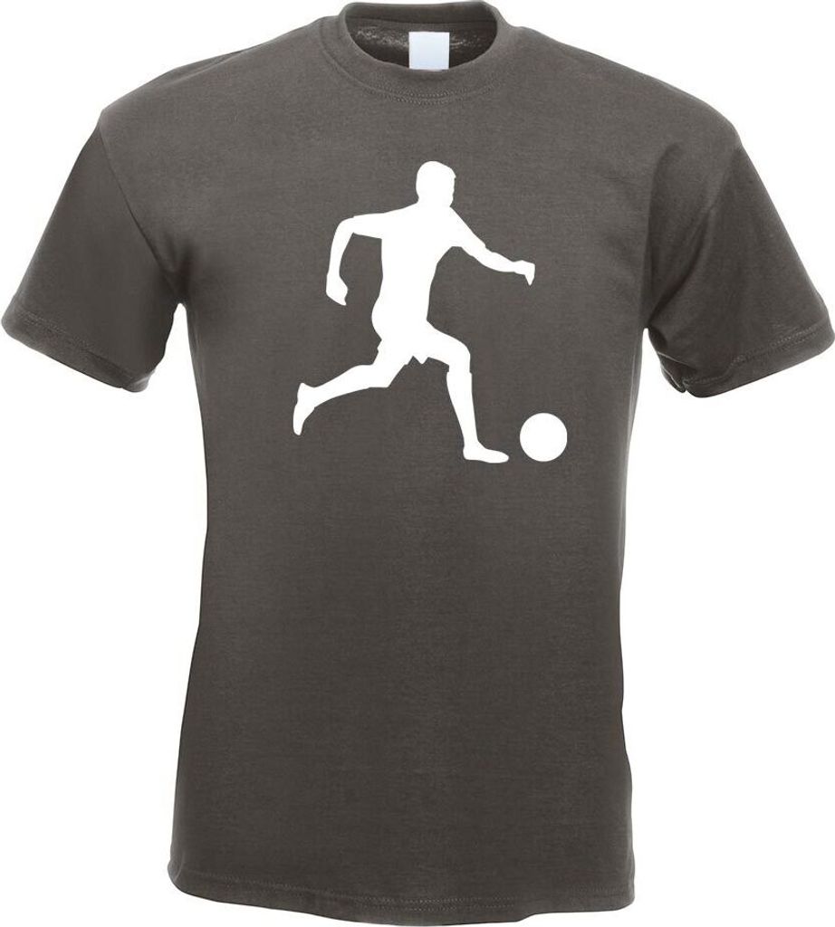 Kiwistar - T-Shirt - Graphit - Fussball Spieler Football Soccer Herren Funshirt Bedruckt Design Sprüche Spruch Motive - mit Motiv Bedruckt - Funsh...