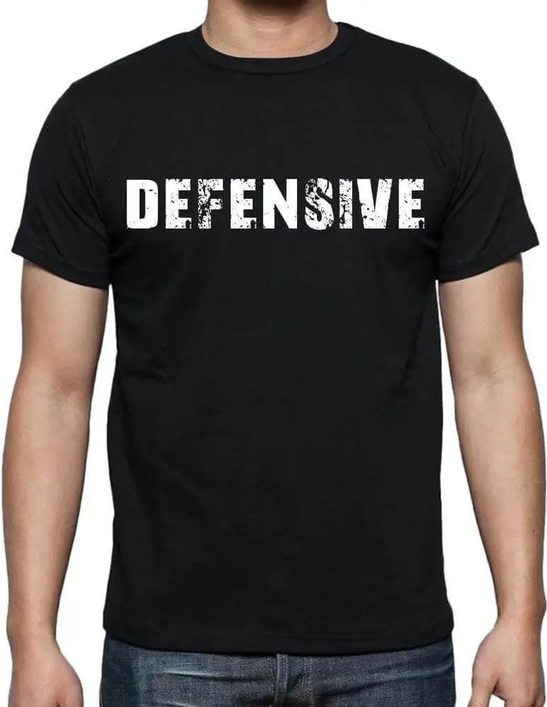 Herren Grafik T-Shirt Defensive Öko-Verantwortlich Vintage Jahrgang Kurzarm Lustige Druck Geburtstag Geschenk Mann