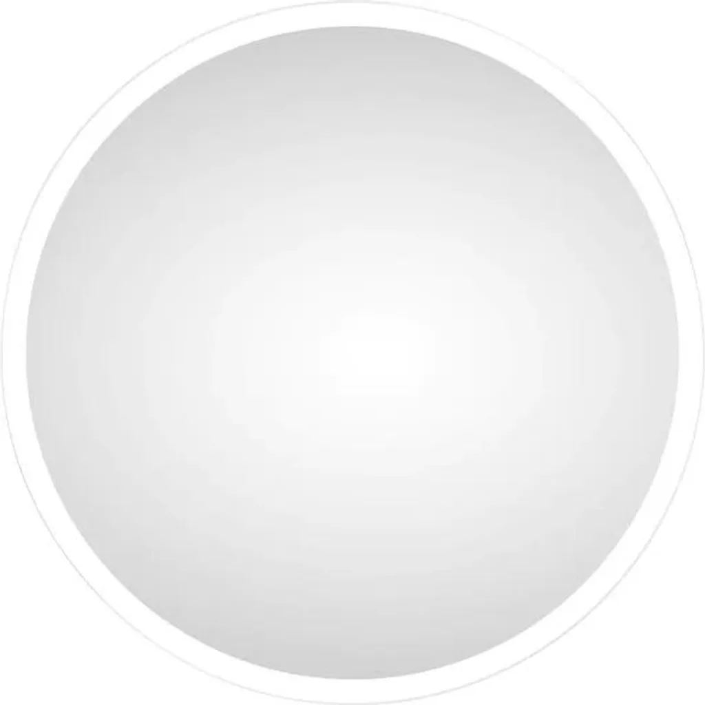 Miroir rond LED 60cm Silver Space - luminaire mural design pour salle de bain