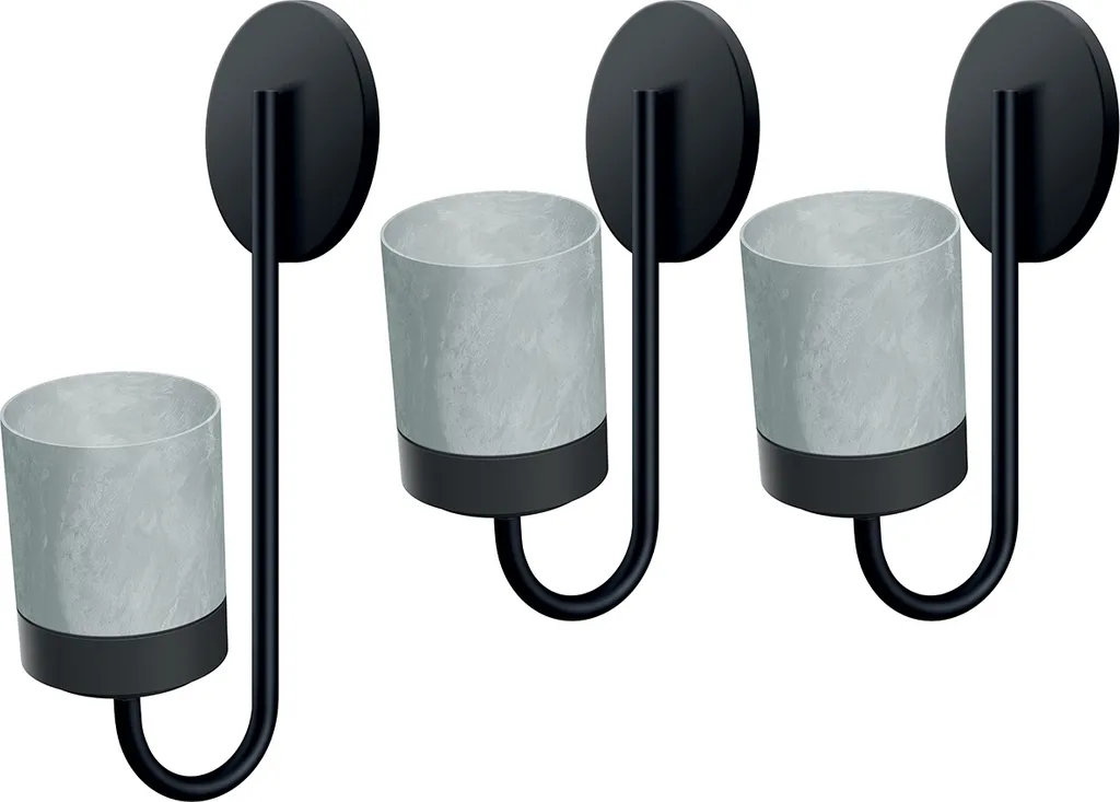 Jardinière murale design pour plantes en béton gris anthracite IKBH3S