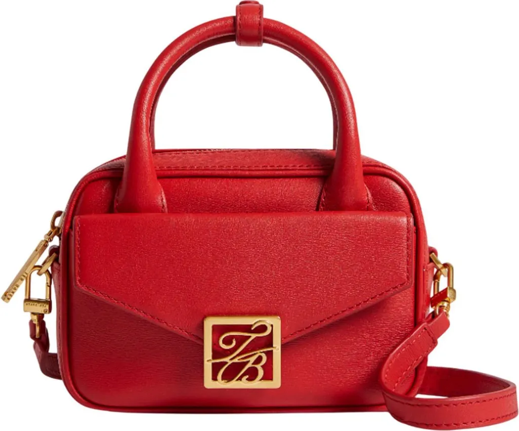 Ted Baker Anibell Rosso: Mini Borsa a Tracolla in Pelle con Dettagli TB
