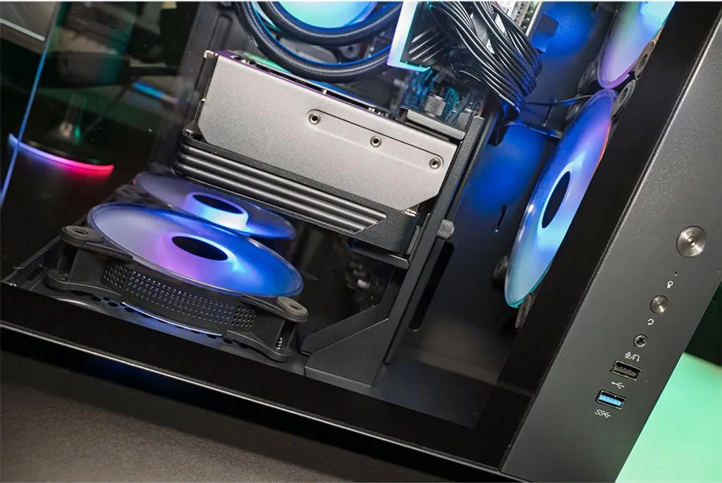 Mars Gaming MCA-GCBPRO Support de Carte Graphique Noir en Acier Robust - 6