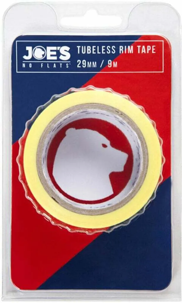 Fond de jante Tubeless 33 mm Joes No Flats ruban adhésif jaune de 9m