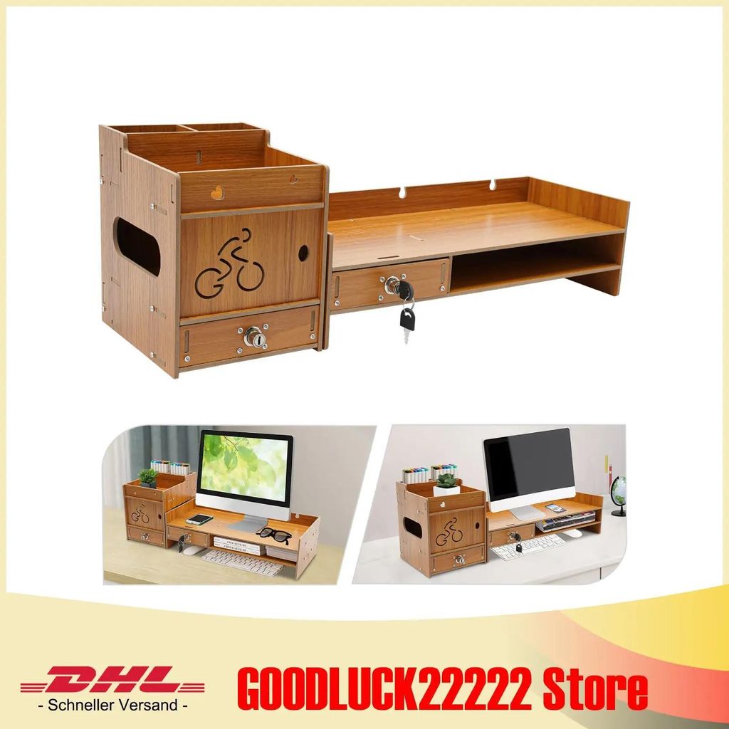 Tablet-/Mini-Laptop-Ständer - Schreibtischaufsatz - Für 12,7–25,4 cm Geräte - Ergonomische Haltung - Schutzleiste gegen Rutschen - Platzsparen...