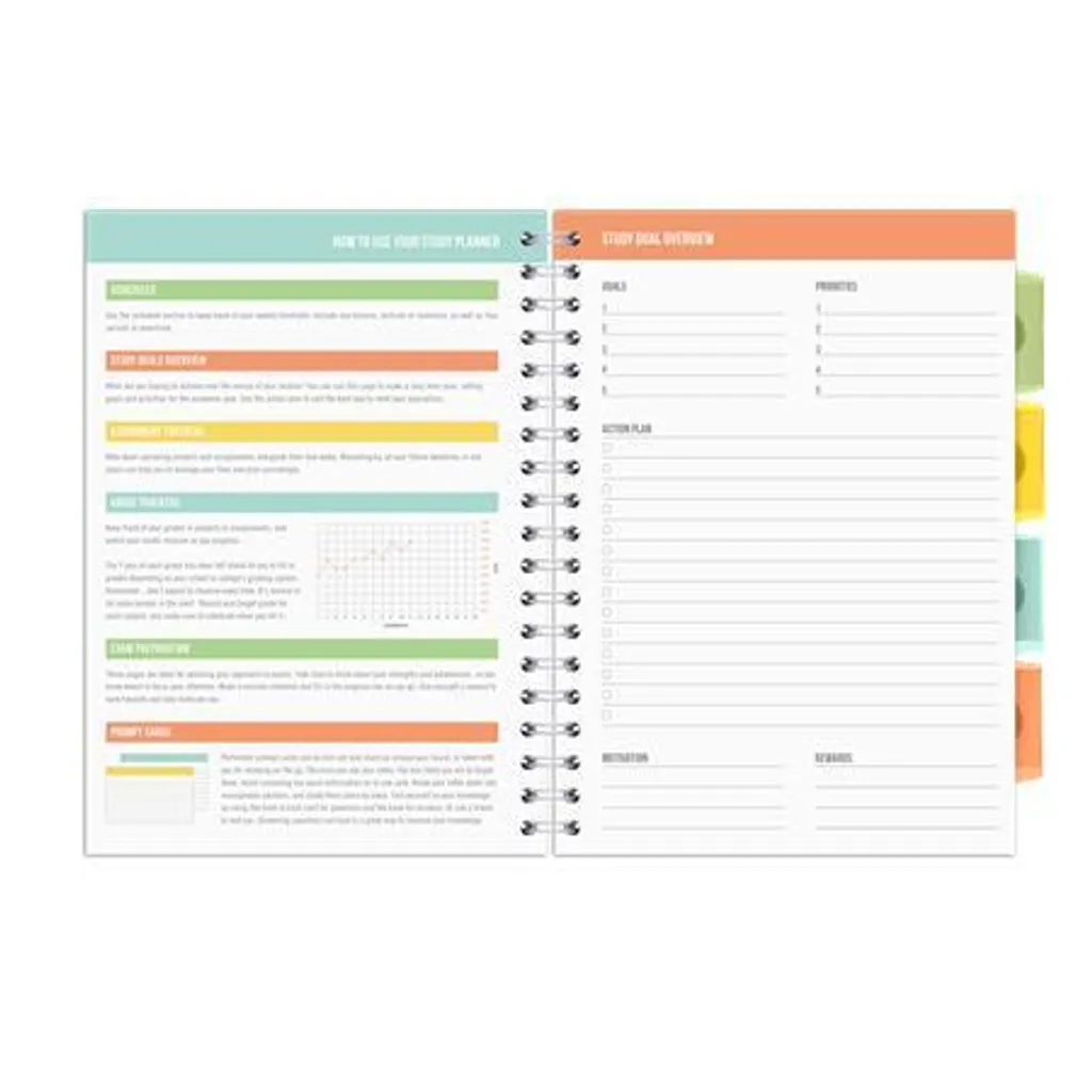 Carnet de notes B5 à spirales PUKKA PAD Study Book gris avec 160 pages