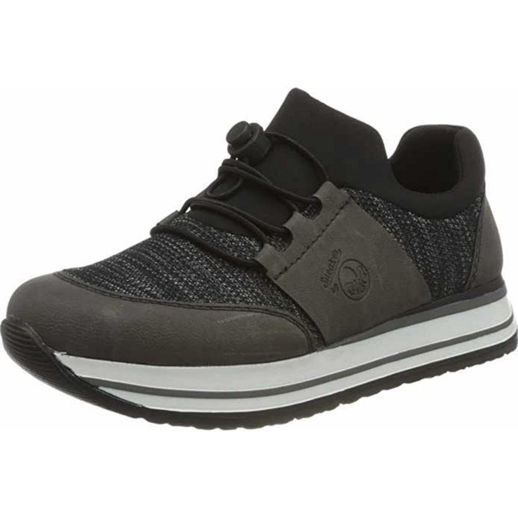 Rieker Sportslipper modisch in grau, Gr. 36 Produktbild 