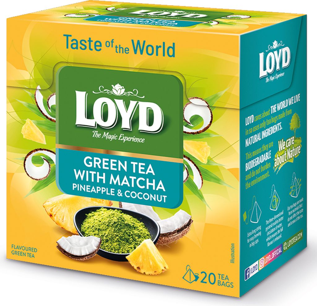 Loyd Zielona Herbata z Matcha o Smaku Ananasa i Kokosa w Zdjęcie produktu 