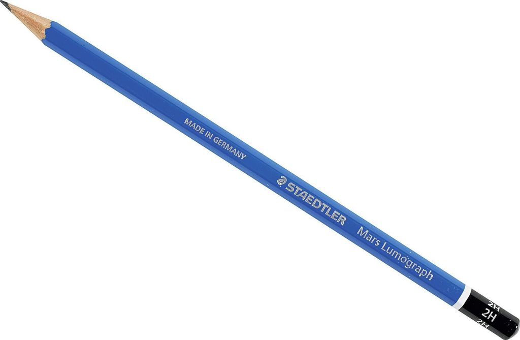 STAEDTLER Bleistift Mars Lumograph 2H Sechskant Produktbild 