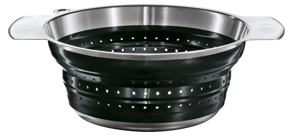 Rösle 16124 Seiher Ø 24cm, 3,4 Liter, H 10,5cm, faltbar, Produktbild 