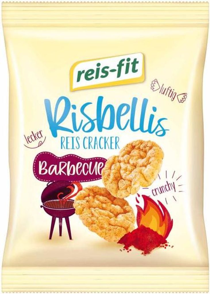 reis-fit Risbellis Reis Cracker Barbecue 40g Produktbild 
