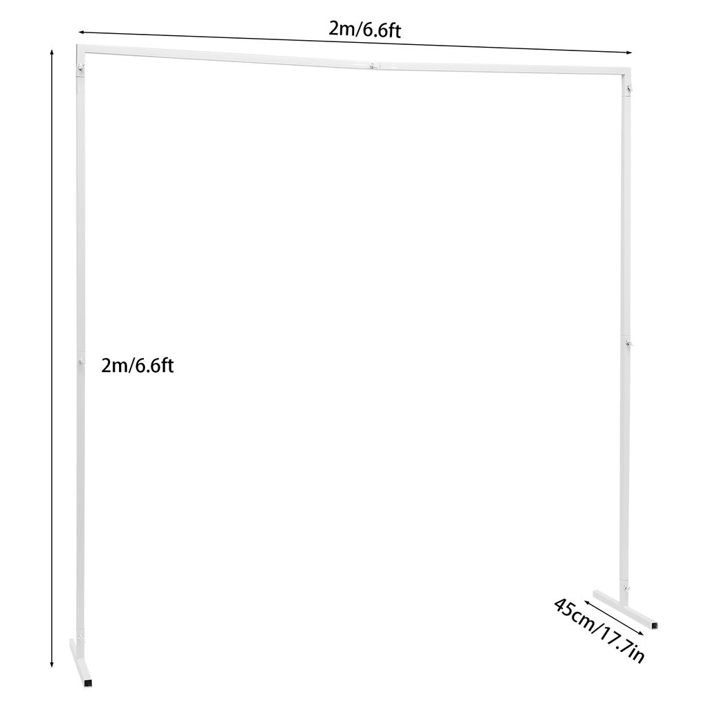 2x2m arc de mariage avec des bases arc de fleurs en métal Image du produit 