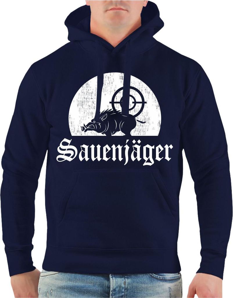 Herren Kapuzenpullover Sauenjäger