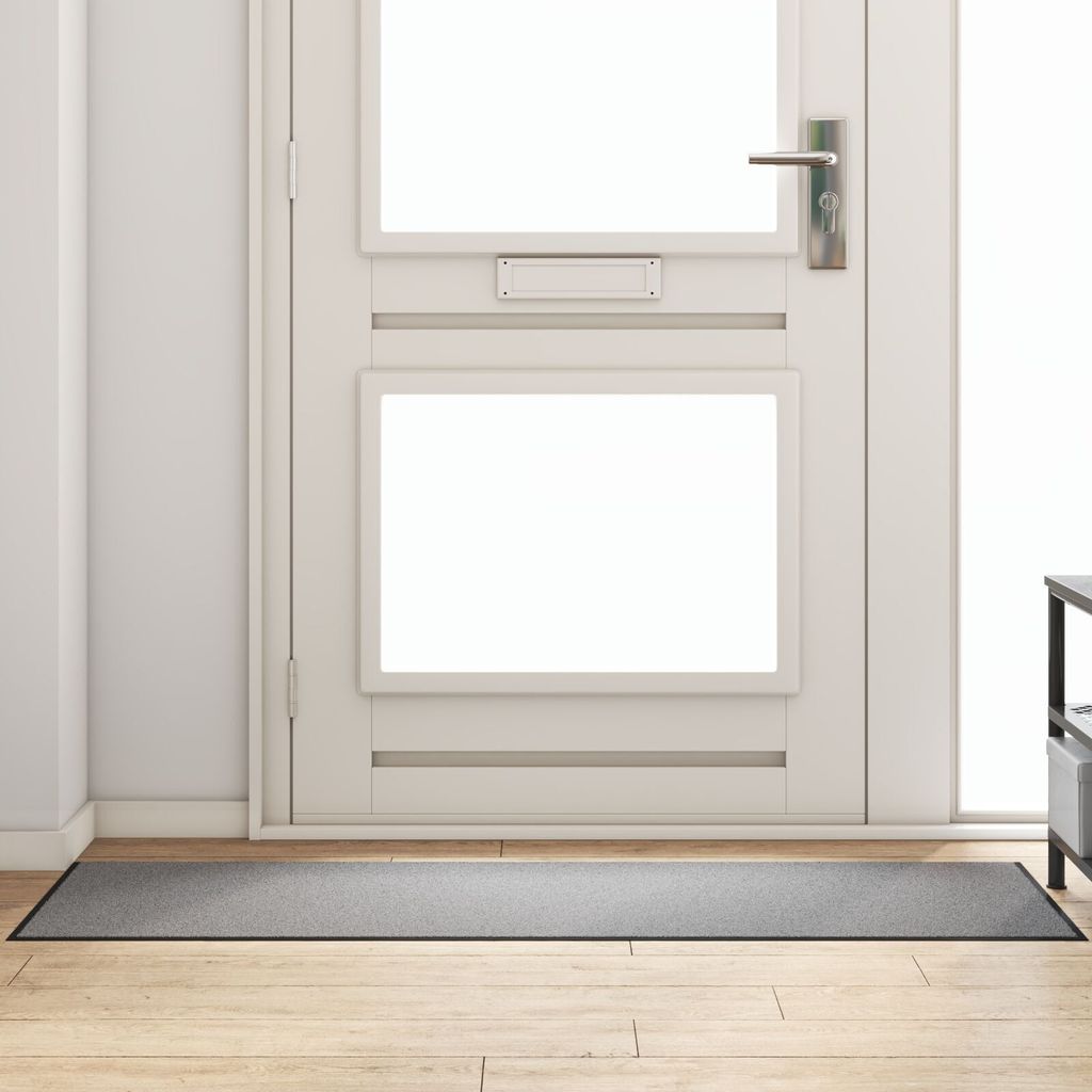 Fußmatte Rechteckig Grau 60x180 cm, Fußmatten DesignMöbel Neu