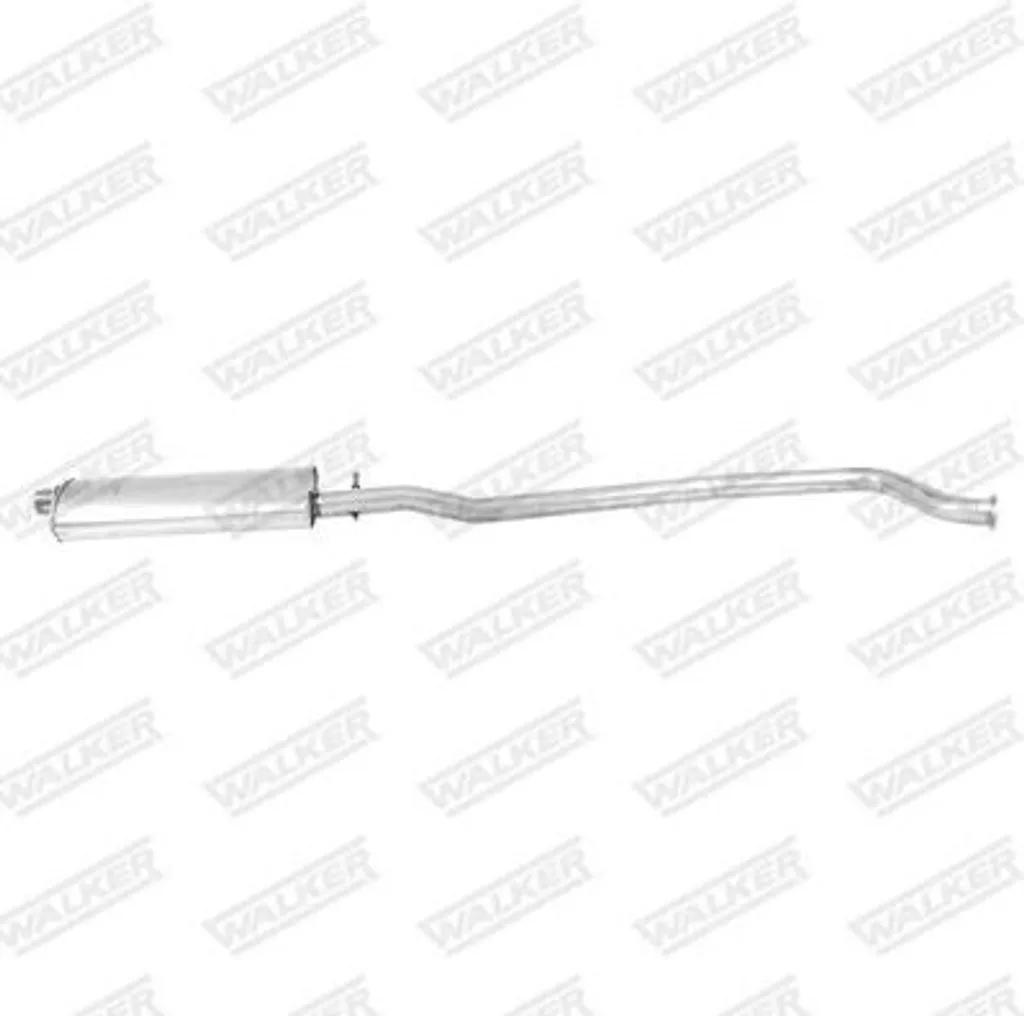 Pot d'échappement central WALKER 21095 en acier pour Peugeot 406 OE