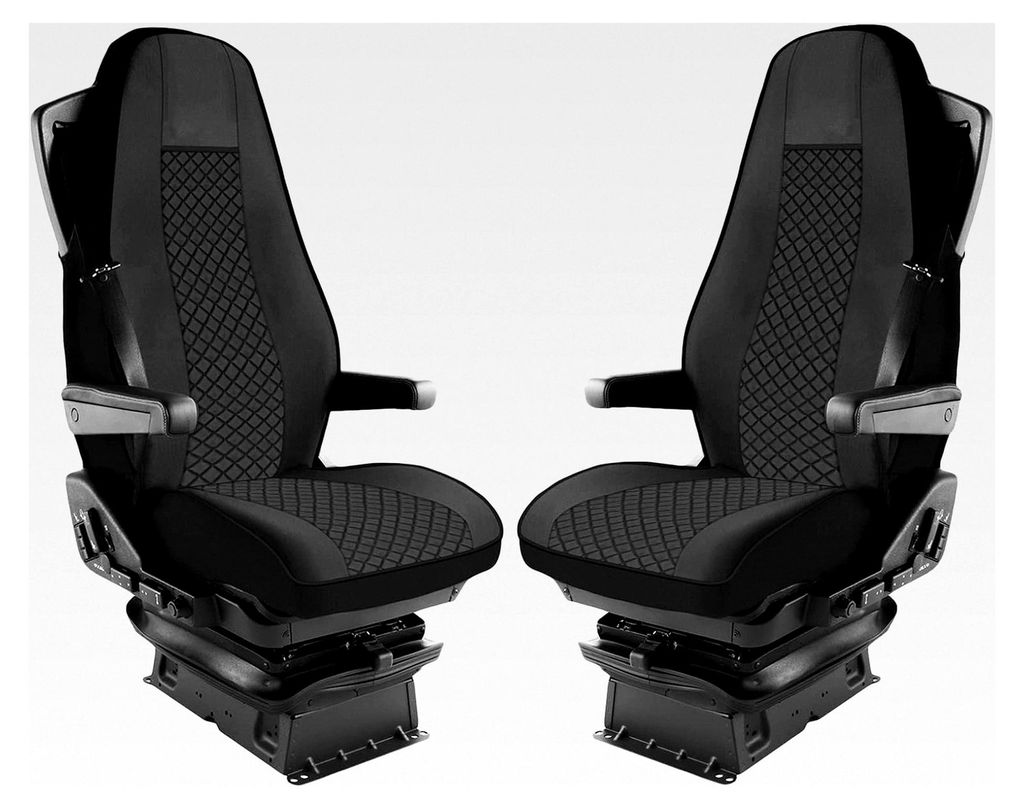 Sitzbezüge aus 1+1 für LKW Volvo FH Euro 6 in Schwarz