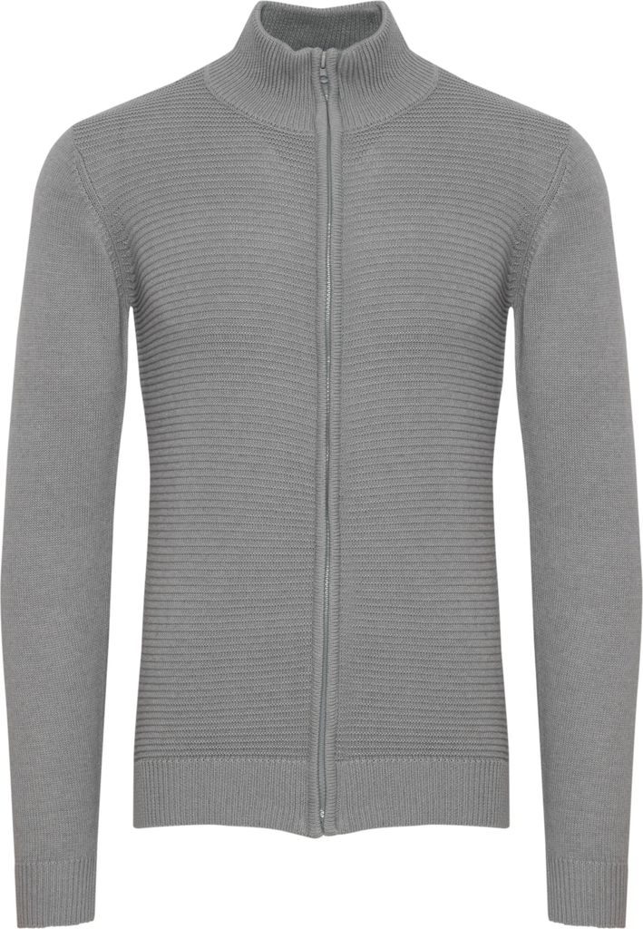 INDICODE IDRickert Herren Strickjacke Cardigan Grobstrick mit Stehkragen Reißverschluss Baumwollmischung Regular fit