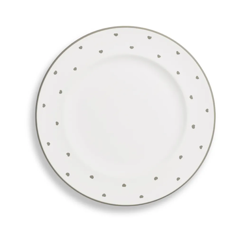 Gmundner Keramik Herzerl Grau Ensemble Petit Déjeuner Gourmet pour 2 - 7