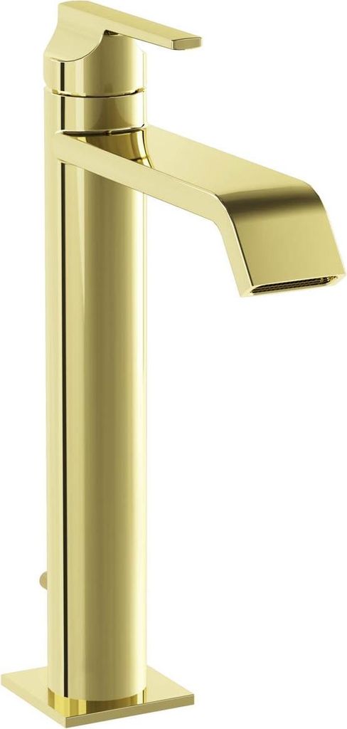 Waschtischmischer mit Griff und Ablaufgarnitur, Ausführung French Gold. | A4281574