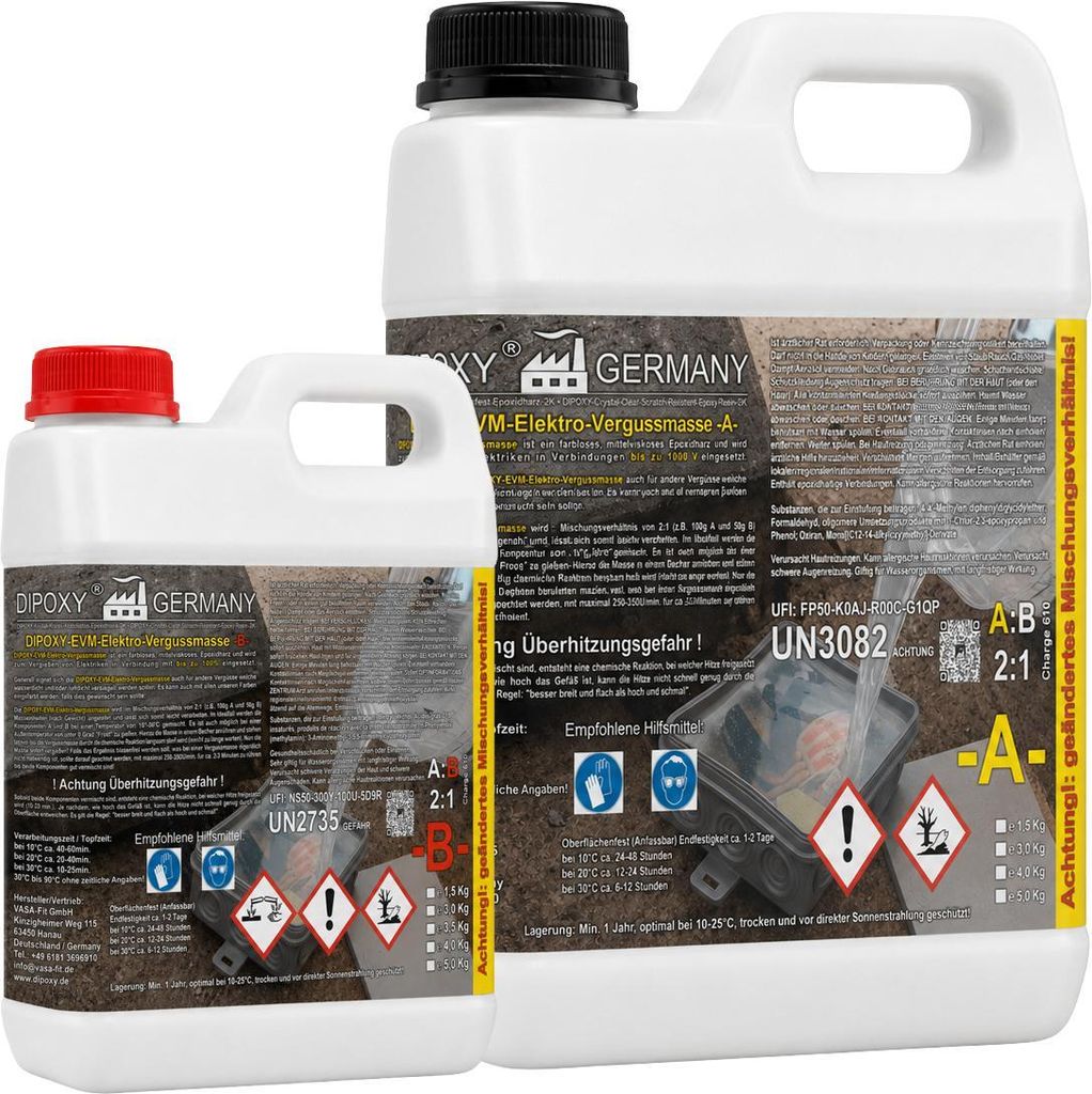 Elektrovergussmasse Epoxidharz IP68 & IP69 bis 1000 Volt Produktbild 