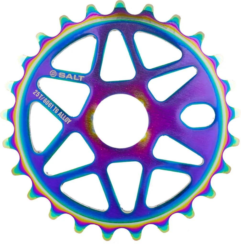 Couronne de BMX Salt Comp Finition Oilslick pour Freestyle et Street 25T