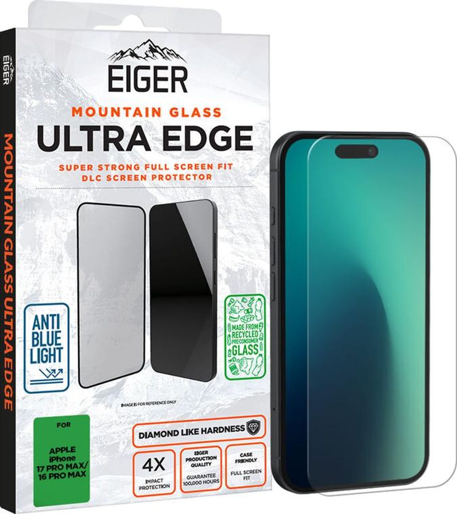 Eiger SP Mountain Glass Ultra Edge iPhone 17 Pro Max..