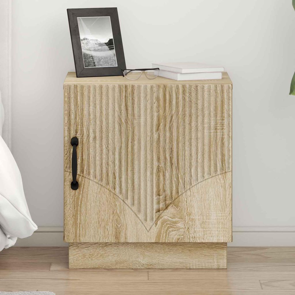 vidaXL Nachttisch 2 pcs Sonoma-Eiche 43 x 34,5 x 47 cm Holzwerkstoff