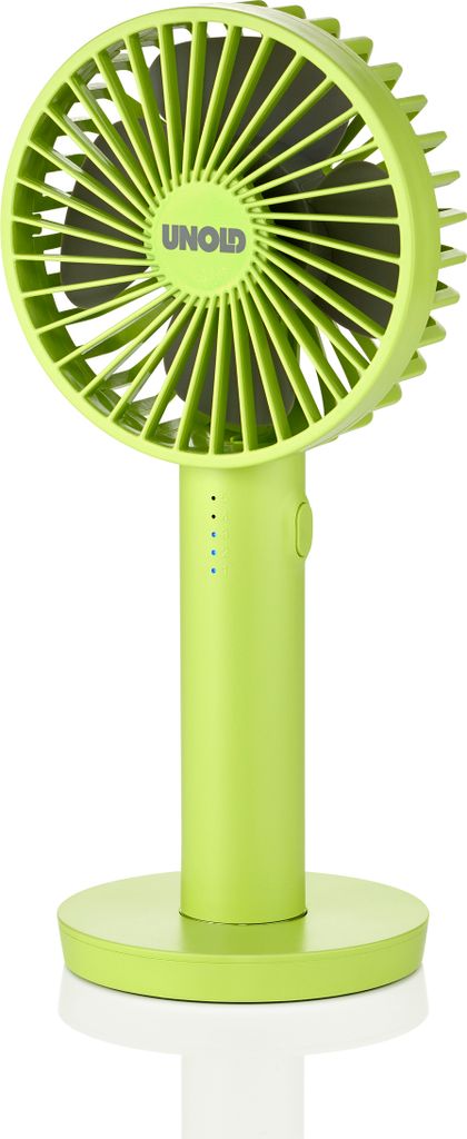 Der Unold Handventilator Breezy II ist ein elektrischer Handventilator mit rundem Schutz