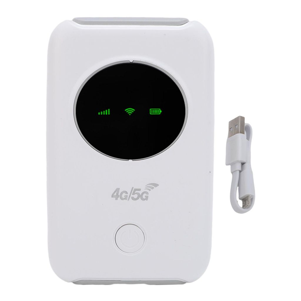4G 5G LTE WiFi Mobile Hotspot – 300Mbps, Tragbarer WiFi-Router mit SIM-Karten-Slot, Farb-LED-Display, unterstützt 10 Geräte