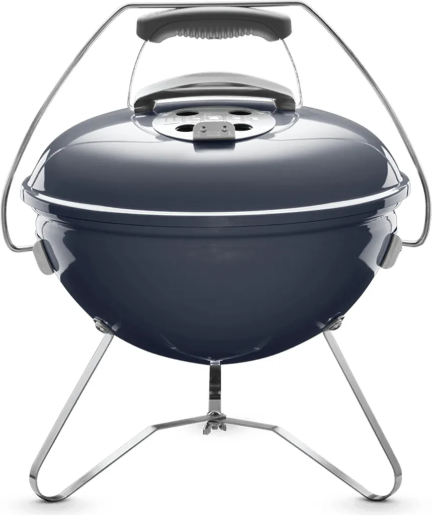Barbecue au charbon de bois portable Weber Smokey Joe Premium 37 cm bleu