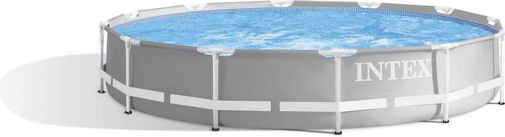 Intex Prism Rondo Ø 305 x 76 cm Frame Pool Set, Hellgrau Produktbild 6