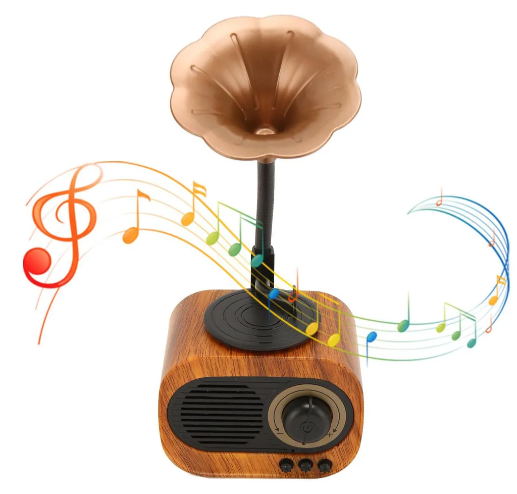 Enceinte Bluetooth Rétro Phonographe Vintage - Modèle Sans Fil PG-2024 - 5