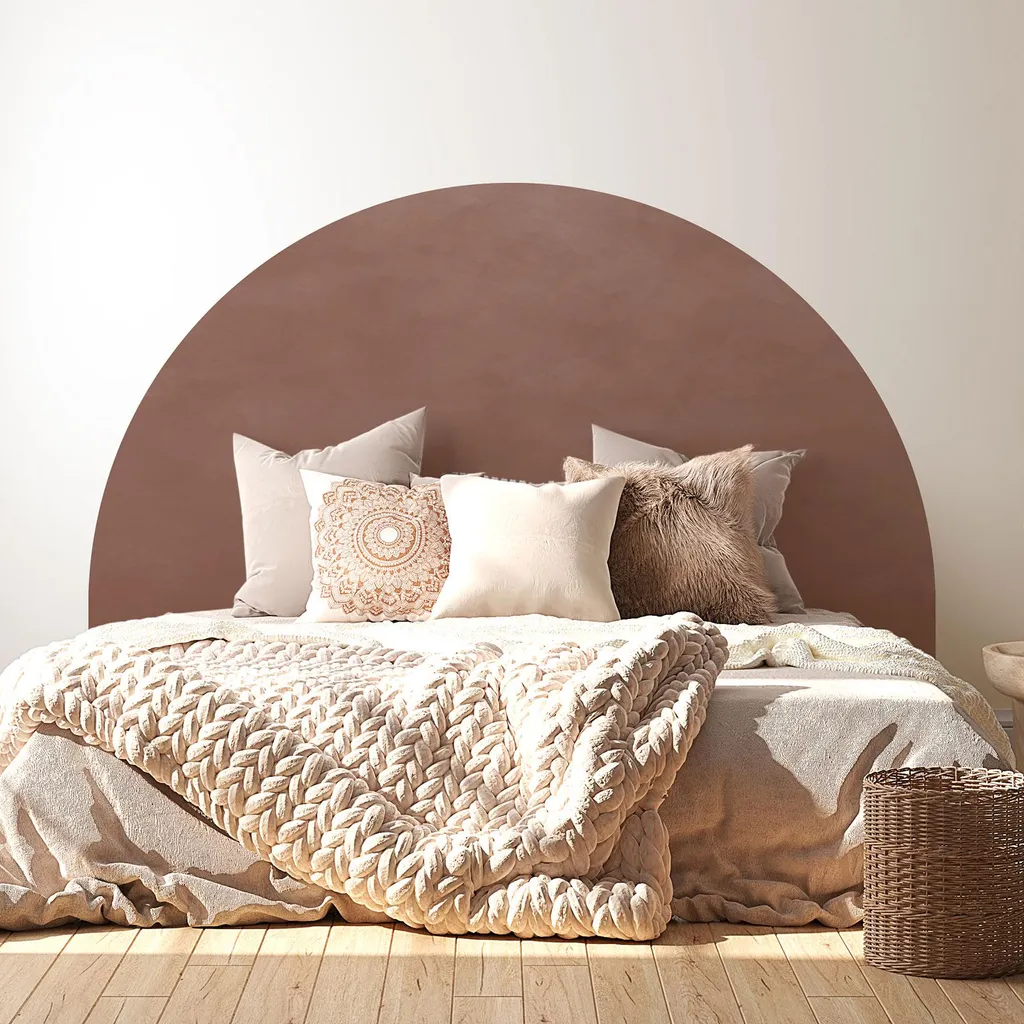 Tête de Lit Adhésive Mate 120x130cm Coloris Tendance Pose sans Bulle