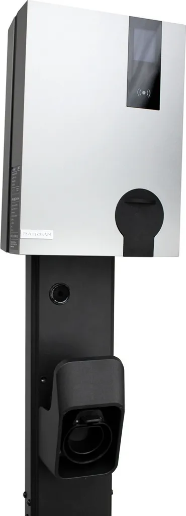 Support Borne Raedian Métal Noir - Hauteur 149 cm Résistant Intempéries
