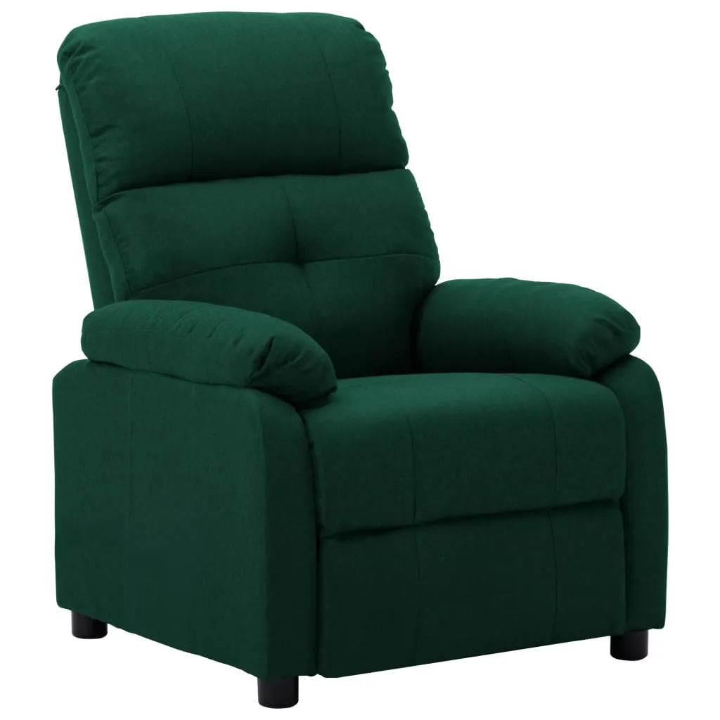Fauteuil de salon relaxant vert foncé idéal pour la lecture et sieste