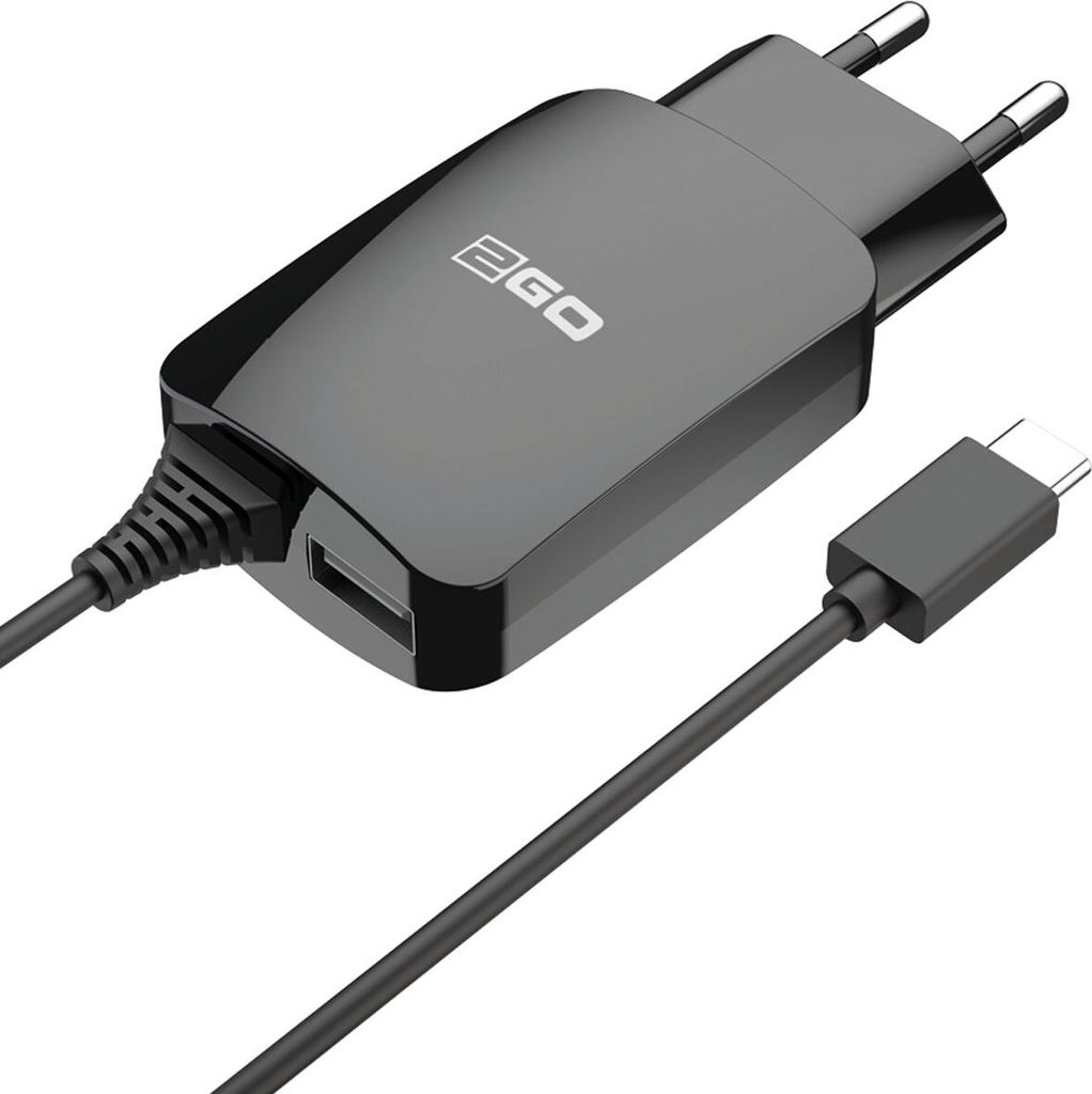2GO Ladegerät 12W USB-C + 1-Port 1x USB-A Kabel 1,4m Obrázek produktu 
